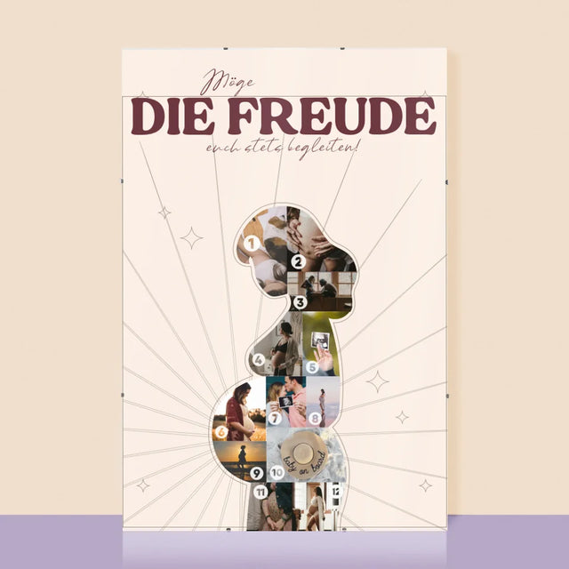 Form-Collage: Freude - Poster