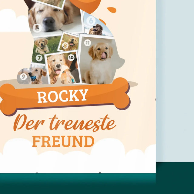 Form-Collage: Hund - Poster