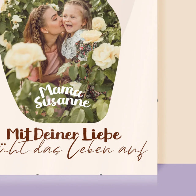 Form-Collage: Deine Liebe - Poster