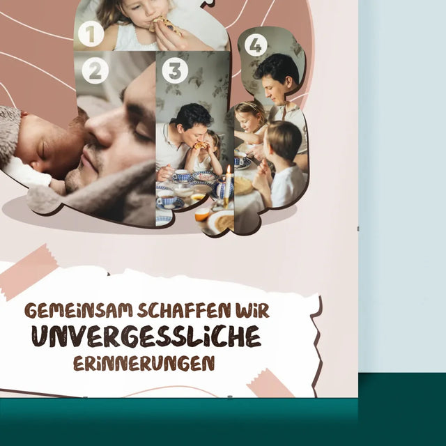 Form-Collage: Unvergessliche Erinnerungen - Poster