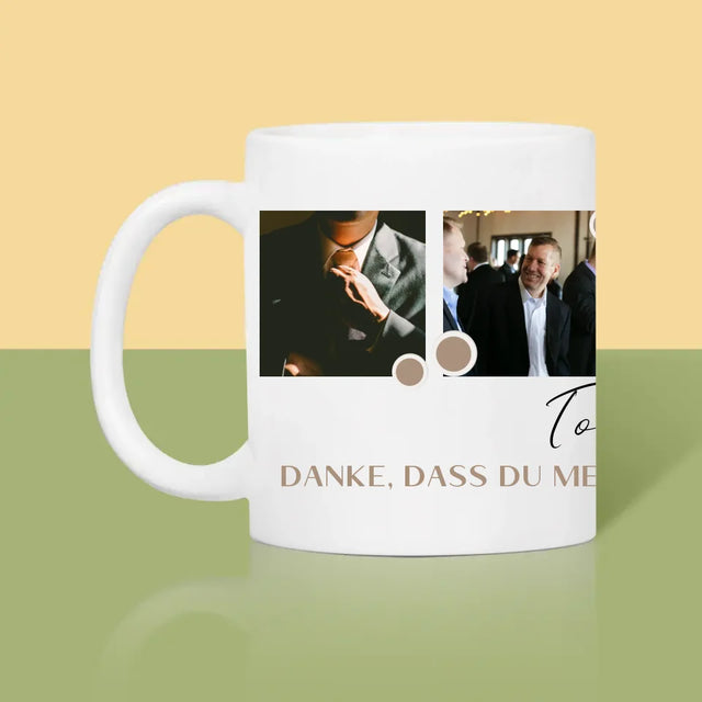 Fotocollage: Danke - Tasse