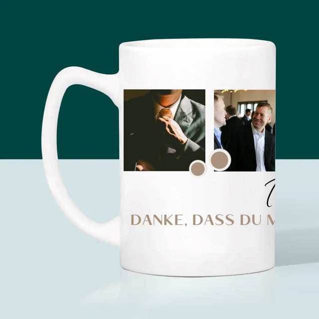 Fotocollage: Danke - Tasse