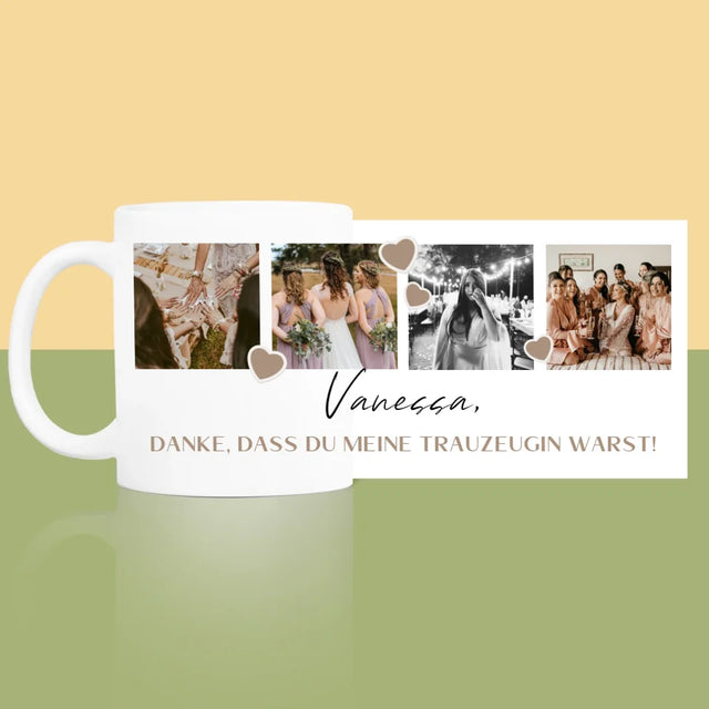 Fotocollage: Danke - Tasse