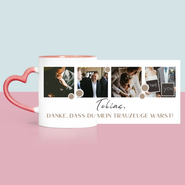 Fotocollage: Danke - Tasse