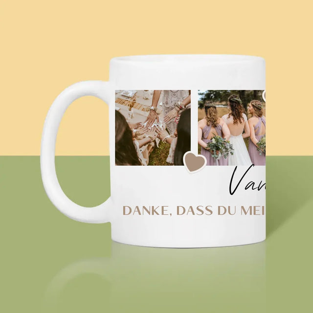 Fotocollage: Danke - Tasse