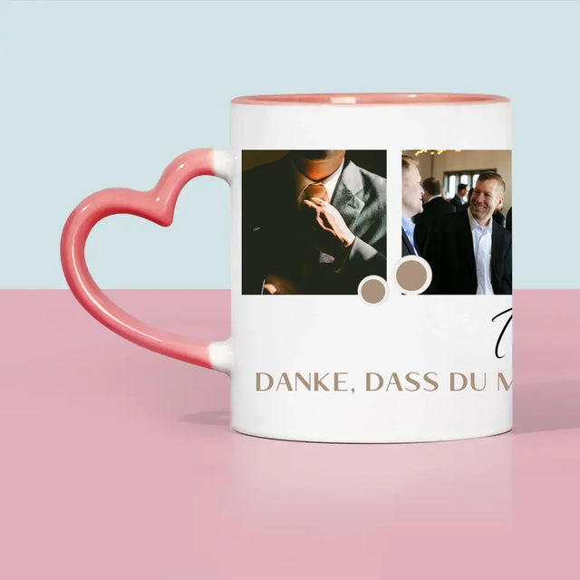 Fotocollage: Danke - Tasse