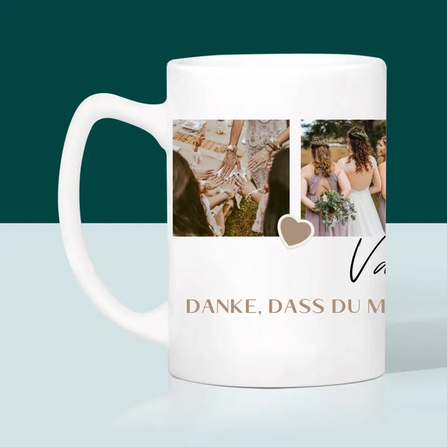 Fotocollage: Danke - Tasse