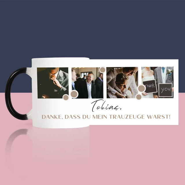 Fotocollage: Danke - Tasse