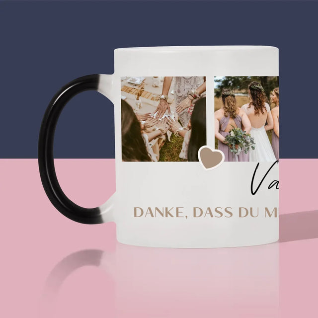 Fotocollage: Danke - Tasse