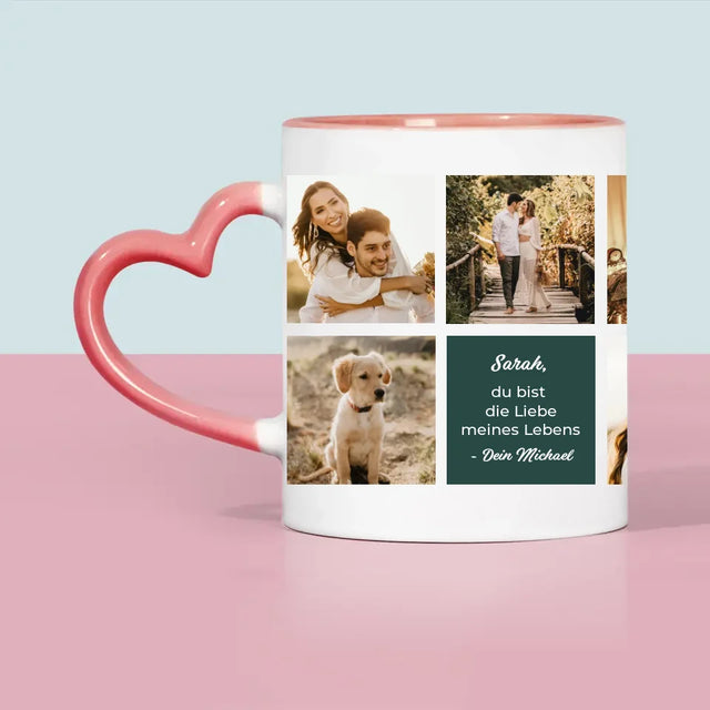 Fotocollage: Liebe Collage - Tasse