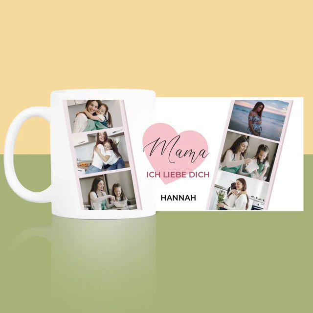 Fotocollage: Mama, Ich Liebe Dich - Tasse