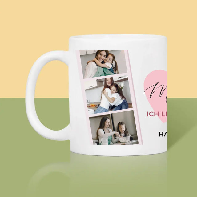 Fotocollage: Mama, Ich Liebe Dich - Tasse