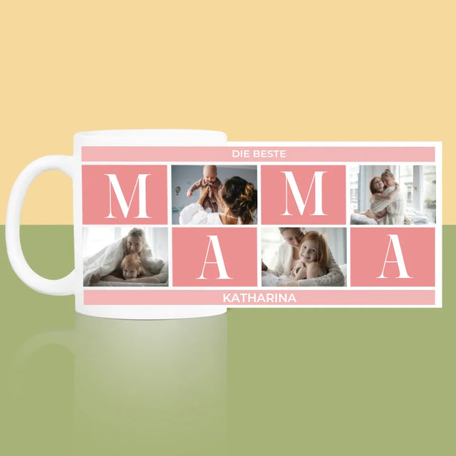 Fotocollage: Beste Mama Collage - Tasse