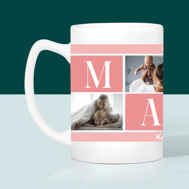 Fotocollage: Beste Mama Collage - Tasse