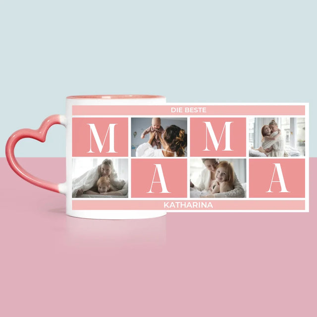 Fotocollage: Beste Mama Collage - Tasse