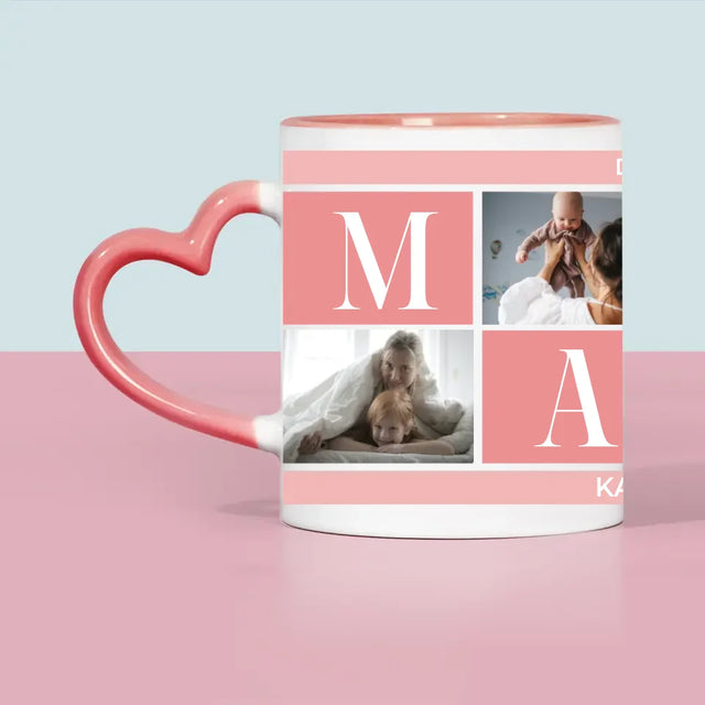 Fotocollage: Beste Mama Collage - Tasse