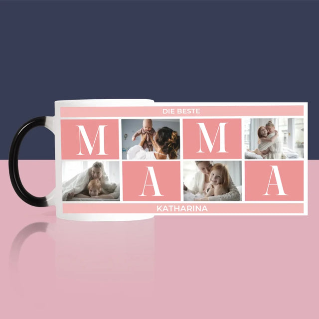 Fotocollage: Beste Mama Collage - Tasse