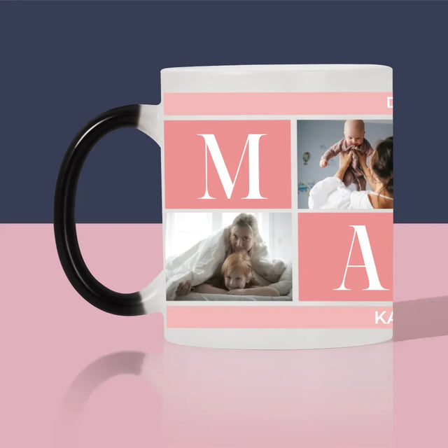 Fotocollage: Beste Mama Collage - Tasse