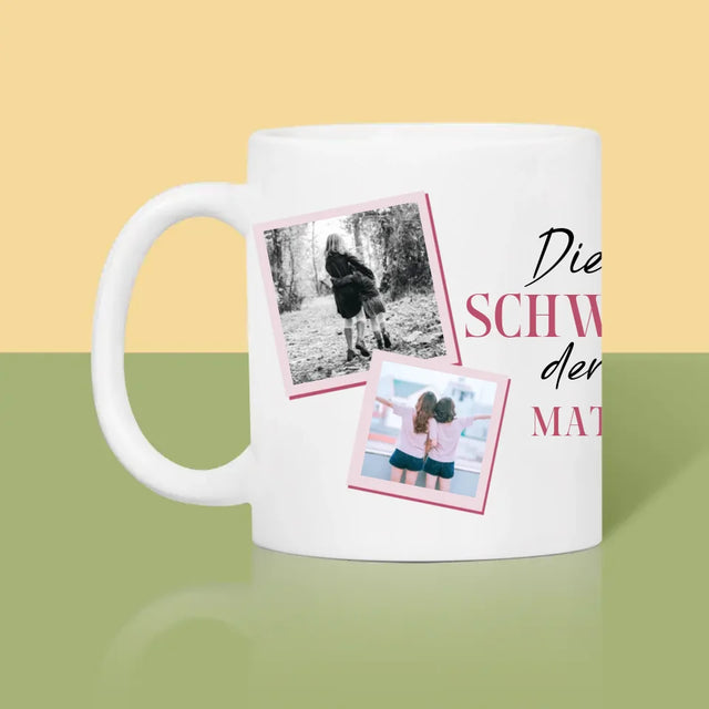 Fotocollage: Beste Schwester Der Welt - Tasse