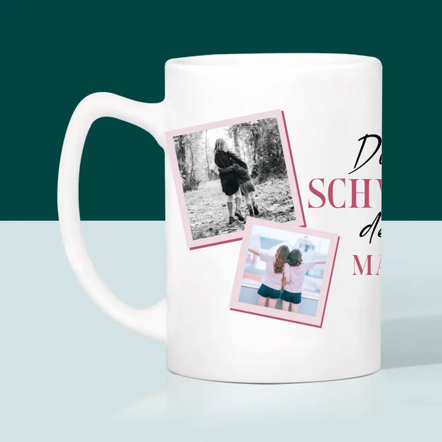 Fotocollage: Beste Schwester Der Welt - Tasse