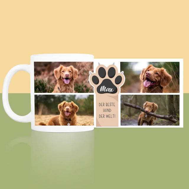 Fotocollage: Bester Hund - Tasse