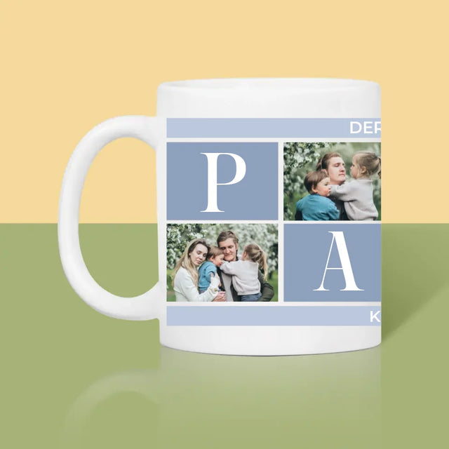 Fotocollage: Bester Papa Collage - Tasse