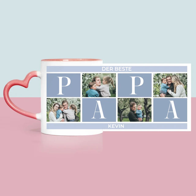 Fotocollage: Bester Papa Collage - Tasse