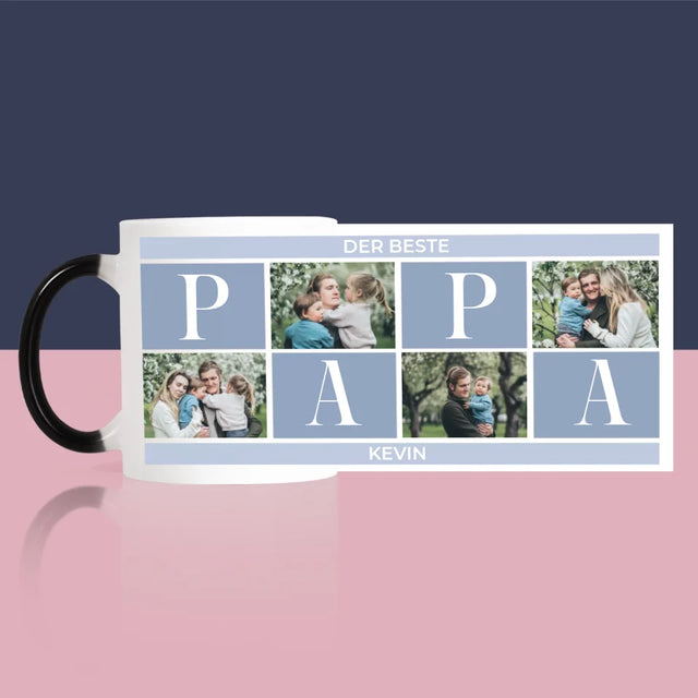 Fotocollage: Bester Papa Collage - Tasse