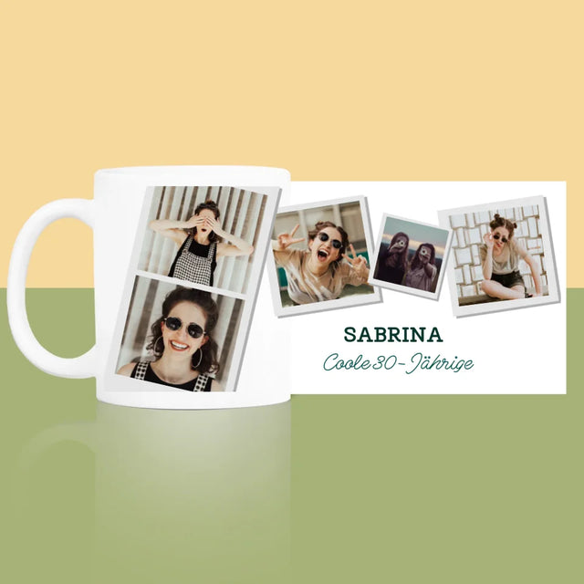 Fotocollage: Coole 30-Jährige - Tasse