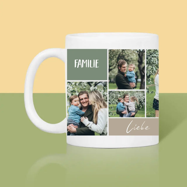 Fotocollage: Familie - Tasse