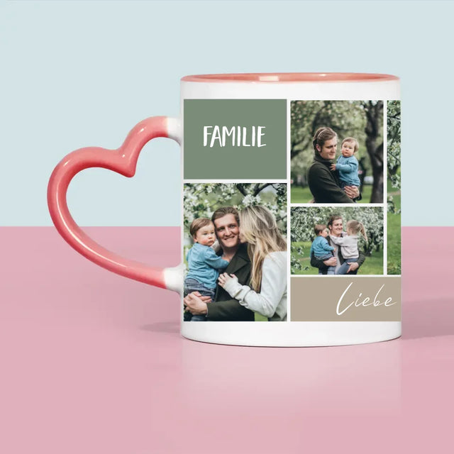 Fotocollage: Familie - Tasse