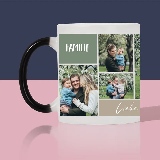 Fotocollage: Familie - Tasse