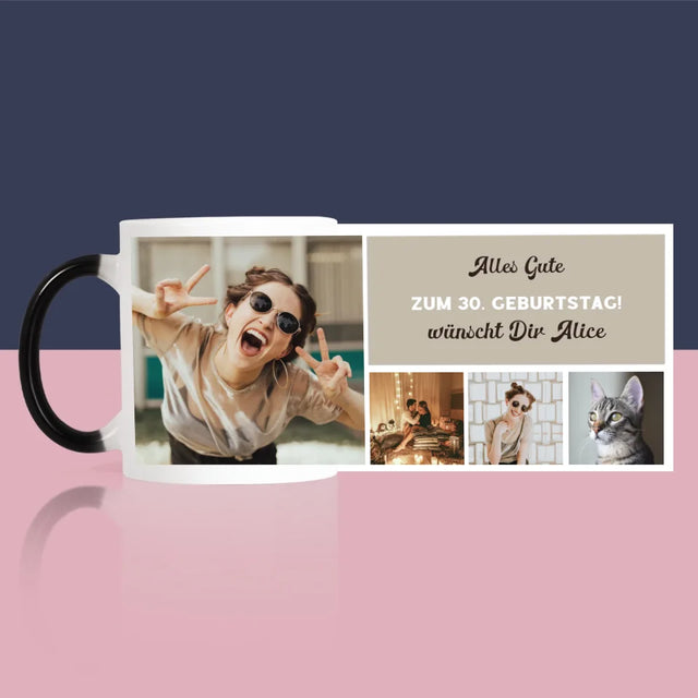 Fotocollage: Geburtstags-Collage - Tasse