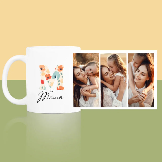 Fotocollage: M Wie Mama - Tasse