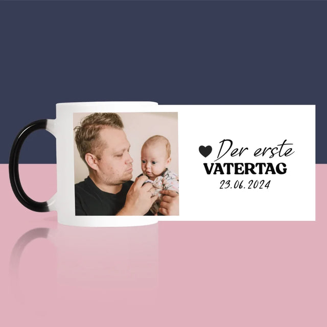 Foto Und Unterschrift: Erster Vatertag - Tasse