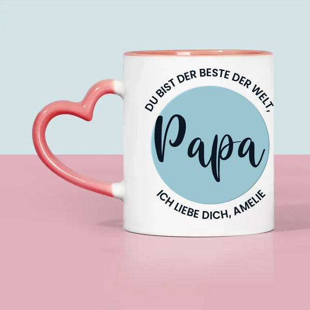 Foto Und Unterschrift: Der Beste Der Welt Papa - Tasse