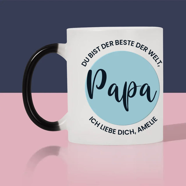 Foto Und Unterschrift: Der Beste Der Welt Papa - Tasse