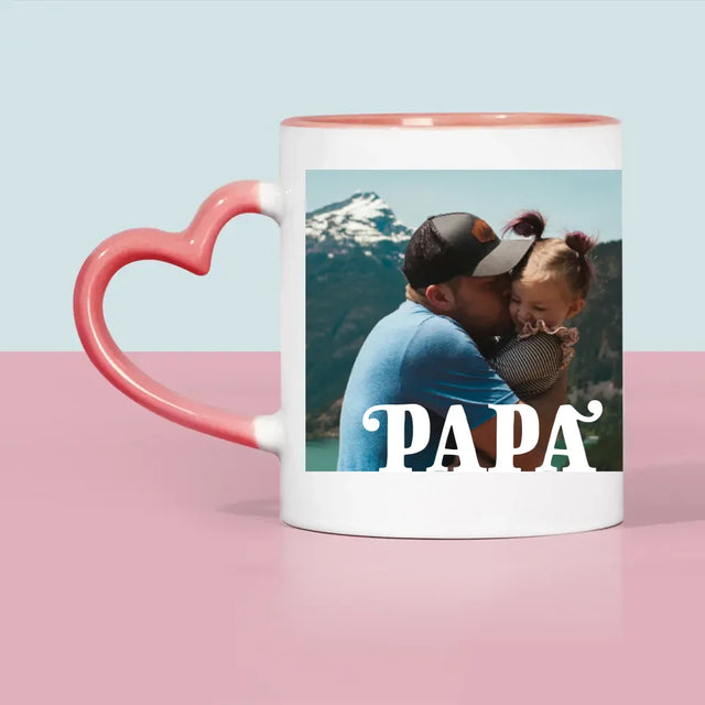 Foto Und Unterschrift: Unersetzlicher Papa Widmung - Tasse