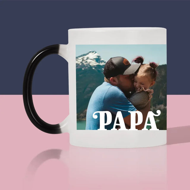 Foto Und Unterschrift: Unersetzlicher Papa Widmung - Tasse