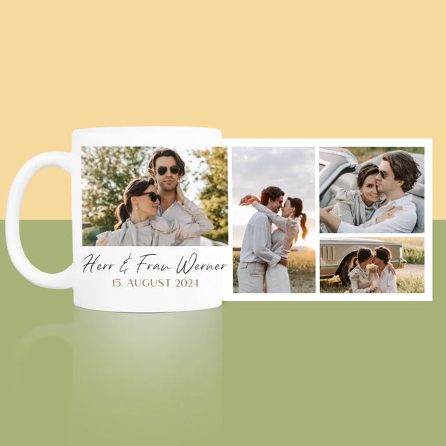 Fotocollage: Herr & Frau - Tasse