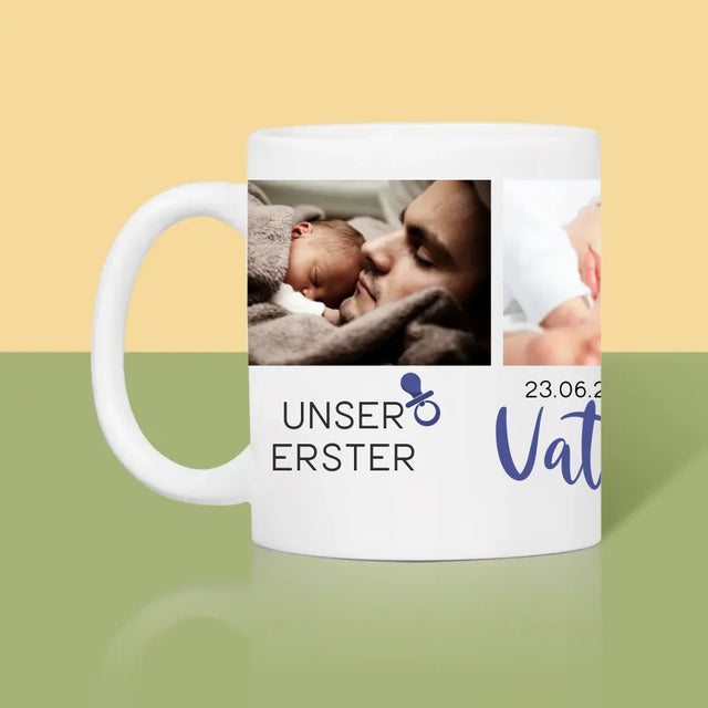 Fotocollage: Erster Vatertag - Tasse