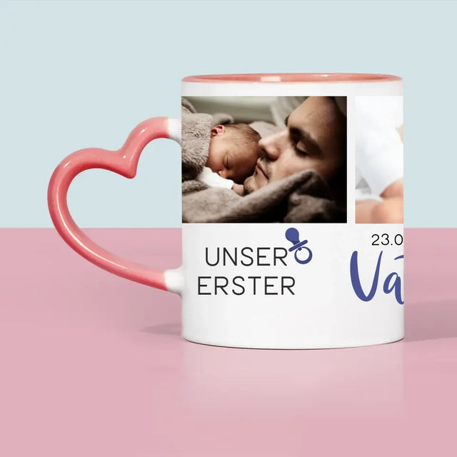 Fotocollage: Erster Vatertag - Tasse