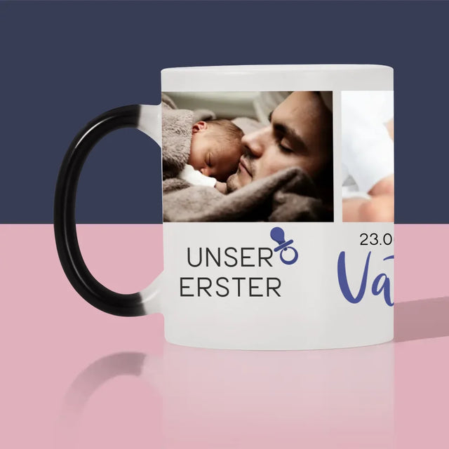 Fotocollage: Erster Vatertag - Tasse