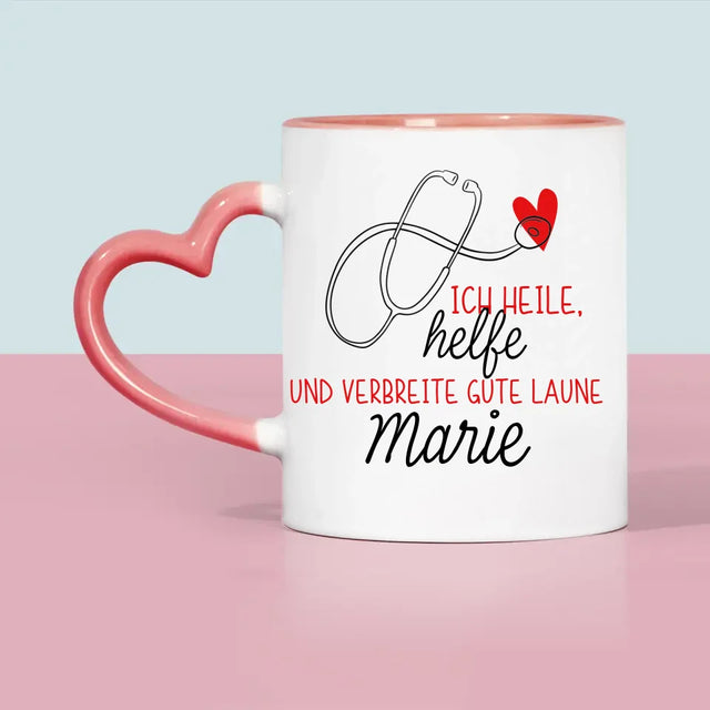 Name Und Unterschrift: Ich Heile, Helfe - Tasse