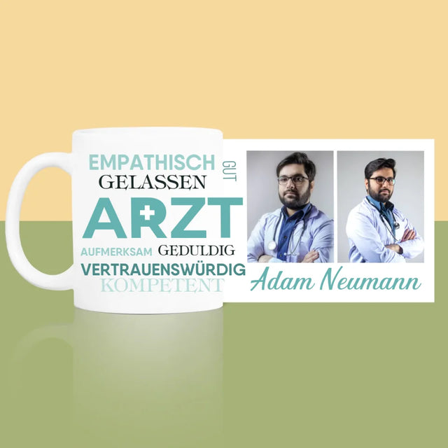 Fotocollage: Arzt Eigenschaften - Tasse