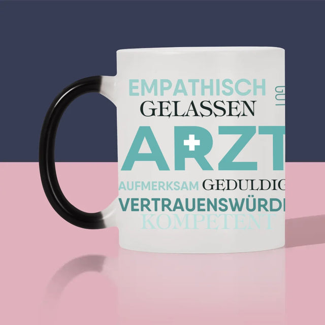 Fotocollage: Arzt Eigenschaften - Tasse