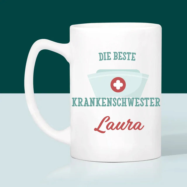 Fotocollage: Beste Krankenschwester - Tasse