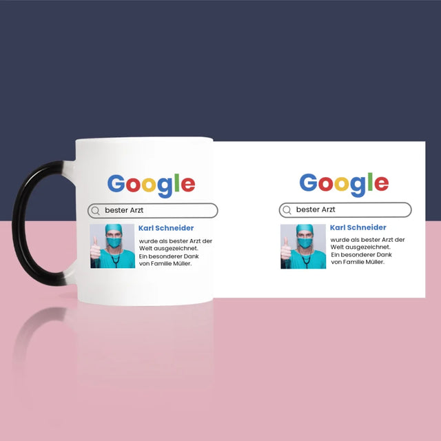 Foto Und Unterschrift: Bester Arzt Google-Suche - Tasse