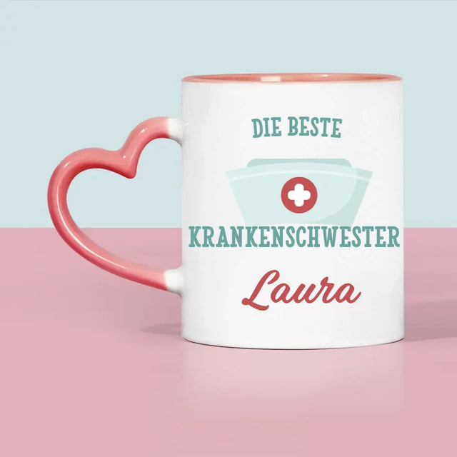 Fotocollage: Beste Krankenschwester - Tasse