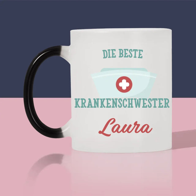 Fotocollage: Beste Krankenschwester - Tasse